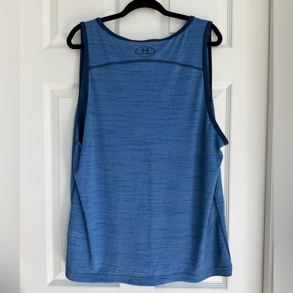 Under Armour Men's Blue Heatgear Tank Top - Picture 2 of 3